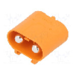 Conector alimentare DC, 1kV, 2 pini, seria LC, {{Dimensiune pin}}. AMASS - LCB60PB-M
