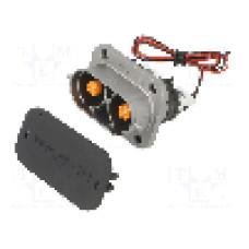 Conector alimentare DC, 1kV, 2 pini, seria PowerLok Gen.2, {{Dimensiune pin}}. AMPHENOL GEC - PL082X-301-10PM8-2