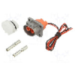 Conector alimentare DC, 1kV, 2 pini, seria {{Seria producatorului}}, {{Dimensiune pin}}. AMPHENOL GEC - PL082X-61-10-2