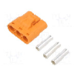 Conector alimentare DC, 1kV, 3 pini, seria LC, {{Dimensiune pin}}. AMASS - LCC30-F