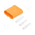 Conector alimentare DC, 1kV, 3 pini, seria LC, {{Dimensiune pin}}. AMASS - LCC30-M