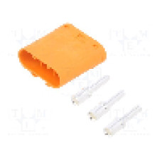 Conector alimentare DC, 1kV, 3 pini, seria LC, {{Dimensiune pin}}. AMASS - LCC30-M