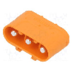 Conector alimentare DC, 1kV, 3 pini, seria LC, {{Dimensiune pin}}. AMASS - LCC30PB-M