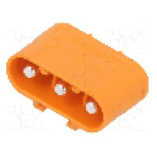 Conector alimentare DC, 1kV, 3 pini, seria LC, {{Dimensiune pin}}. AMASS - LCC30PB-M