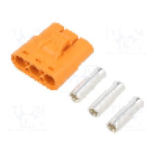 Conector alimentare DC, 1kV, 3 pini, seria LC, {{Dimensiune pin}}. AMASS - LCC40-F