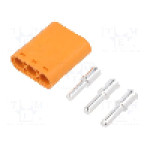 Conector alimentare DC, 1kV, 3 pini, seria LC, {{Dimensiune pin}}. AMASS - LCC40-M