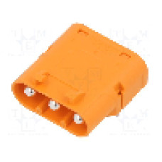 Conector alimentare DC, 1kV, 3 pini, seria LC, {{Dimensiune pin}}. AMASS - LCC40PW-M