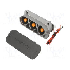 Conector alimentare DC, 1kV, 3 pini, seria PowerLok Gen.2, {{Dimensiune pin}}. AMPHENOL GEC - PL083X-301-10PM8-2