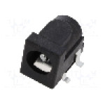Conector alimentare DC, 20V DC, {{Numarul de pini}} pini, seria {{Seria producatorului}}, 6,4/2,5mm. GCT - DCJ250-05-A-K1-A