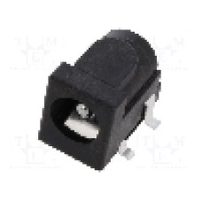 Conector alimentare DC, 20V DC, {{Numarul de pini}} pini, seria {{Seria producatorului}}, 6,4/2,5mm. GCT - DCJ250-05-A-K1-A
