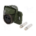 Conector alimentare DC, 24V, 2 pini, seria {{Seria producatorului}}, {{Dimensiune pin}}. ELKE - 2725-13.00
