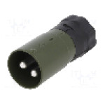 Conector alimentare DC, 24V, 2 pini, seria {{Seria producatorului}}, {{Dimensiune pin}}. ELKE - 2824-19.00