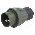 Conector alimentare DC, 24V, 2 pini, seria {{Seria producatorului}}, {{Dimensiune pin}}. ELKE - 2824-50.00 96917 E001A 5935-12-322-9791