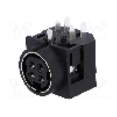 Conector alimentare DC, 30V DC, 4 pini, seria R7B, {{Dimensiune pin}}. CONNFLY - DS1093-05-BN40X