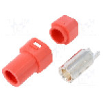 Conector alimentare DC, 500V, 1 pini, seria AS250, {{Dimensiune pin}}. AMASS - AS250F RED