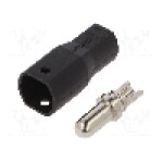Conector alimentare DC, 500V, 1 pini, seria SH4,0, {{Dimensiune pin}}. AMASS - SH4.0U-M