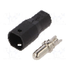 Conector alimentare DC, 500V, 1 pini, seria SH4,0, {{Dimensiune pin}}. AMASS - SH4.0U-M