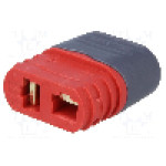 Conector alimentare DC, 500V, 2 pini, seria AM-1015, {{Dimensiune pin}}. AMASS - AM1015E-F