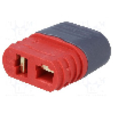 Conector alimentare DC, 500V, 2 pini, seria AM-1015, {{Dimensiune pin}}. AMASS - AM1015E-F