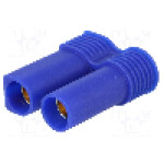 Conector alimentare DC, 500V, 2 pini, seria EC5, {{Dimensiune pin}}. AMASS - EC5-F