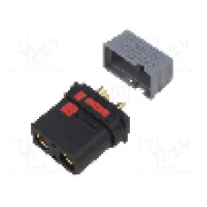Conector alimentare DC, 500V, 2 pini, seria QS, {{Dimensiune pin}}. DONGGUAN QS ELECTRONIC TECH CO.,LTD - QS10P-L-F