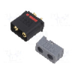 Conector alimentare DC, 500V, 2 pini, seria QS, {{Dimensiune pin}}. DONGGUAN QS ELECTRONIC TECH CO.,LTD - QS10P-L-M