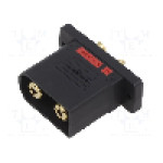 Conector alimentare DC, 500V, 2 pini, seria QS, {{Dimensiune pin}}. DONGGUAN QS ELECTRONIC TECH CO.,LTD - QS10P-S-M