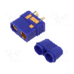 Conector alimentare DC, 500V, 2 pini, seria QS, {{Dimensiune pin}}. DONGGUAN QS ELECTRONIC TECH CO.,LTD - QS8-S-F