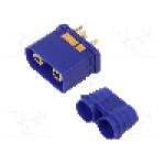 Conector alimentare DC, 500V, 2 pini, seria QS, {{Dimensiune pin}}. DONGGUAN QS ELECTRONIC TECH CO.,LTD - QS8-S-M