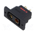 Conector alimentare DC, 500V, 2 pini, seria QS, {{Dimensiune pin}}. DONGGUAN QS ELECTRONIC TECH CO.,LTD - QS8P-S-F