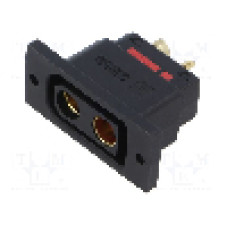 Conector alimentare DC, 500V, 2 pini, seria QS, {{Dimensiune pin}}. DONGGUAN QS ELECTRONIC TECH CO.,LTD - QS8P-S-F