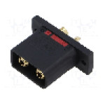Conector alimentare DC, 500V, 2 pini, seria QS, {{Dimensiune pin}}. DONGGUAN QS ELECTRONIC TECH CO.,LTD - QS8P-S-M