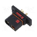 Conector alimentare DC, 500V, 2 pini, seria QS, {{Dimensiune pin}}. DONGGUAN QS ELECTRONIC TECH CO.,LTD - QS8P-U-F
