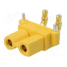 Conector alimentare DC, 500V, 2 pini, seria XT30, {{Dimensiune pin}}. AMASS - XT30PW-F