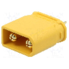 Conector alimentare DC, 500V, 2 pini, seria XT30, {{Dimensiune pin}}. AMASS - XT30U-M