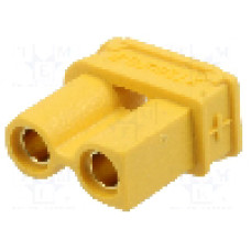 Conector alimentare DC, 500V, 2 pini, seria XT30, {{Dimensiune pin}}. AMASS - XT30UPB-F