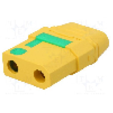 Conector alimentare DC, 500V, 2 pini, seria XT90, {{Dimensiune pin}}. AMASS - XT90S-F