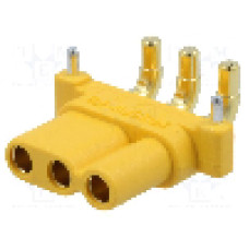 Conector alimentare DC, 500V, 3 pini, seria MR30, {{Dimensiune pin}}. AMASS - MR30PW-FB