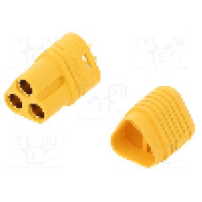 Conector alimentare DC, 500V, 3 pini, seria MT60, {{Dimensiune pin}}. AMASS - MT60-F