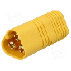 Conector alimentare DC, 500V, 3 pini, seria MT60, {{Dimensiune pin}}. AMASS - MT60-M