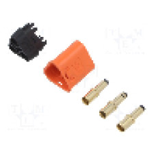 Conector alimentare DC, 500V, 3 pini, seria QS, {{Dimensiune pin}}. DONGGUAN QS ELECTRONIC TECH CO.,LTD - QS6T-M