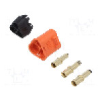 Conector alimentare DC, 500V, 3 pini, seria QS, {{Dimensiune pin}}. DONGGUAN QS ELECTRONIC TECH CO.,LTD - QS8T-M