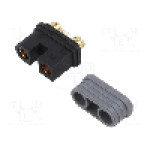 Conector alimentare DC, 500V, 6 (4+2) pini, seria QS, {{Dimensiune pin}}. DONGGUAN QS ELECTRONIC TECH CO.,LTD - QS9L-F