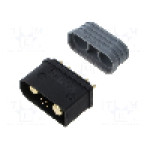 Conector alimentare DC, 500V, 6 (4+2) pini, seria QS, {{Dimensiune pin}}. DONGGUAN QS ELECTRONIC TECH CO.,LTD - QS9L-M