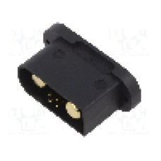 Conector alimentare DC, 500V, 6 (4+2) pini, seria QS, {{Dimensiune pin}}. DONGGUAN QS ELECTRONIC TECH CO.,LTD - QS9U-M