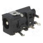 Conector alimentare DC, 6,3V DC, {{Numarul de pini}} pini, seria {{Seria producatorului}}, 4/1,7mm. LUMBERG - 1613 05