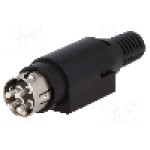 Conector alimentare DC, {{Tensiune nominala}}, 4 pini, seria R7B, {{Dimensiune pin}}. NINIGI - PC-MDP-402-4P