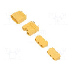 Conector alimentare DC, {{Tensiune nominala}}, 6 pini, seria MT90, {{Dimensiune pin}}. {{Producator}} - EST MT90 M+F