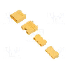 Conector alimentare DC, {{Tensiune nominala}}, 6 pini, seria MT90, {{Dimensiune pin}}. {{Producator}} - EST MT90 M+F