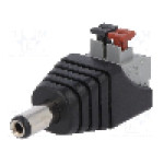 Conector alimentare DC, {{Tensiune nominala}}, {{Numarul de pini}} pini, seria {{Seria producatorului}}, 5,5/2,1mm. GOOBAY - 76748